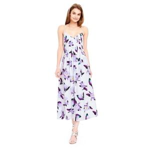 Like-new Banana Republic Floral Midi Dress with Pockets